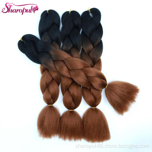wholesale yaki straight synthetic jumbo braiding hair weft in hair extensions